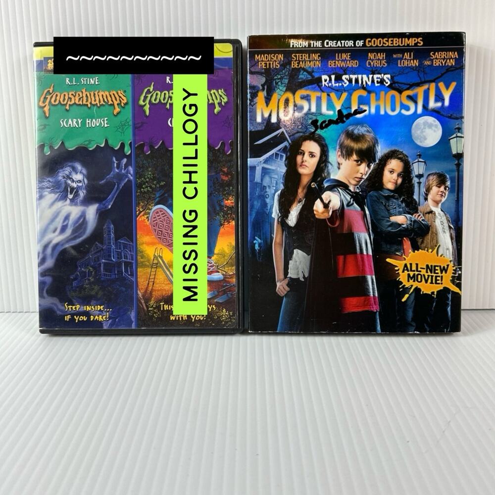 DVD Goosebumps RL Stine Lot Scary House Mostly Ghostly Kids Horror Thriller